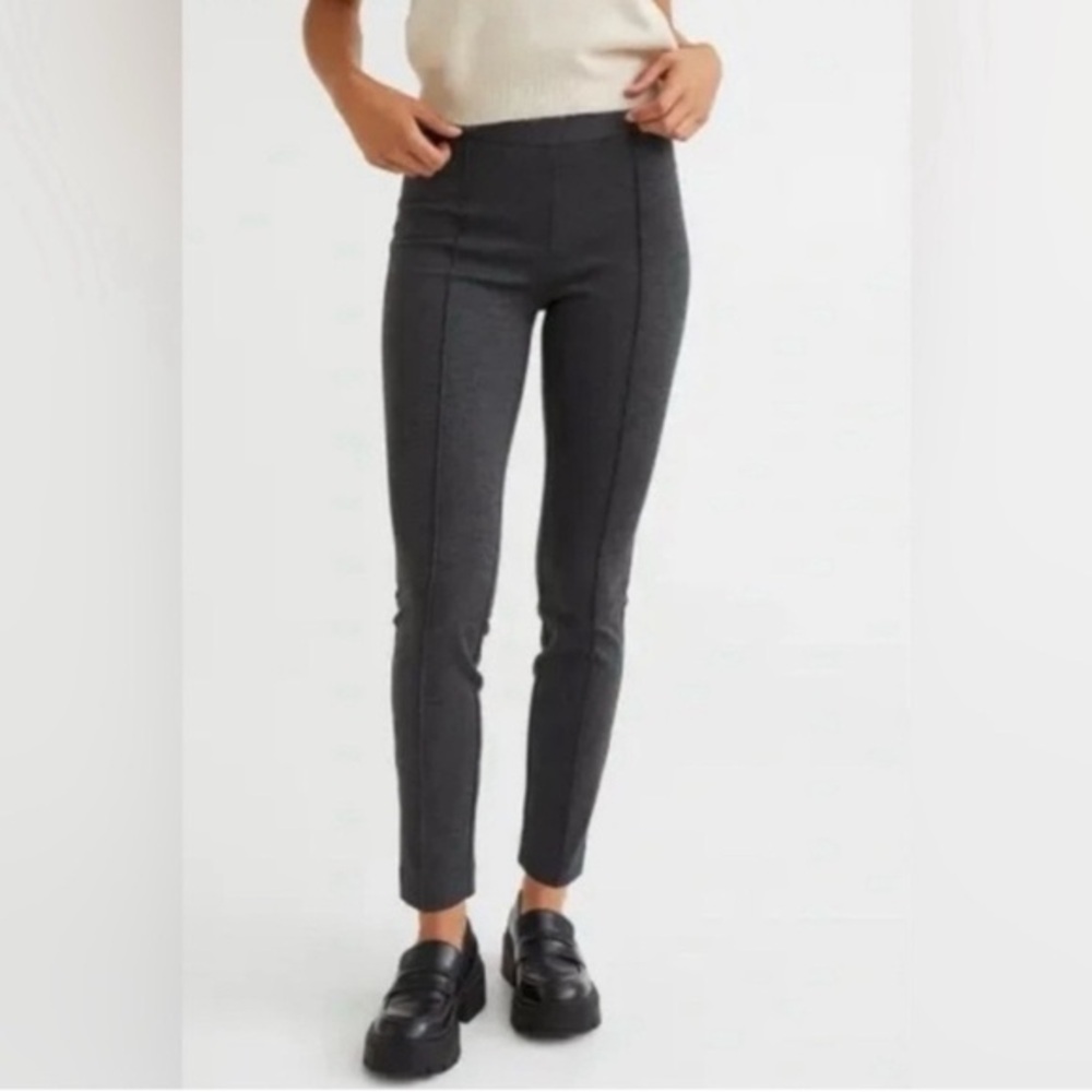 H&M High Waisted Structured Leggins Sz L